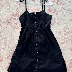 aerie black mini dress